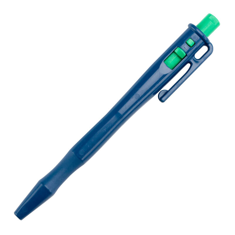 Penne Detectabili - Retrattile con Cordino e Clip da Tasca - Corpo BLU 