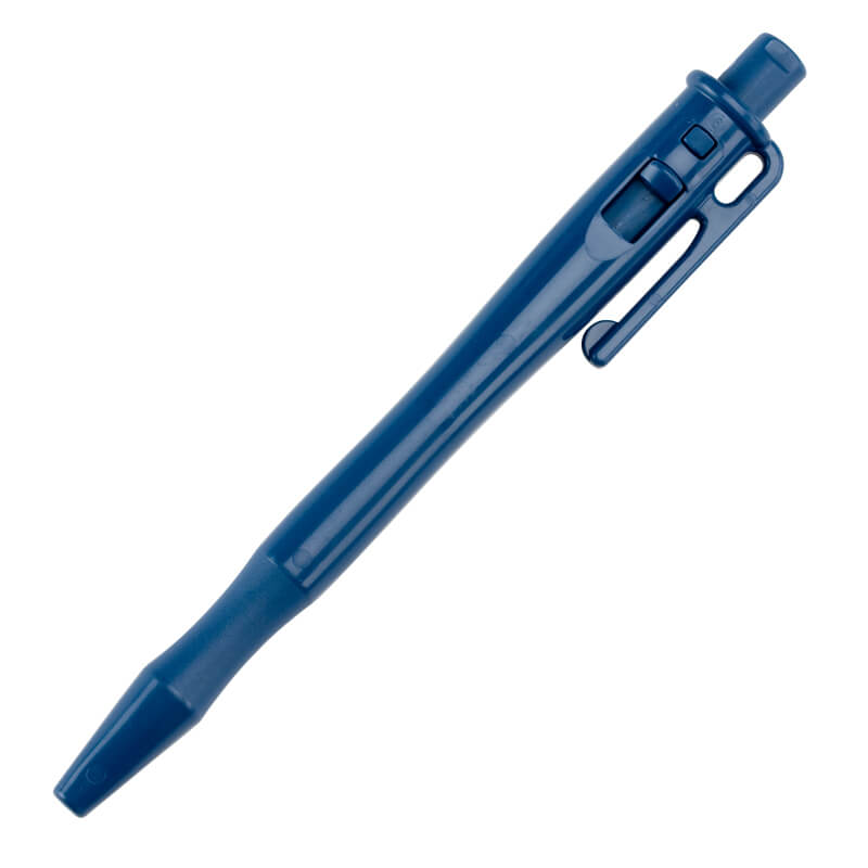 Penne Detectabili "Pressurizzato" - Retrattile con Cordino e Clip da Tasca - Corpo BLU