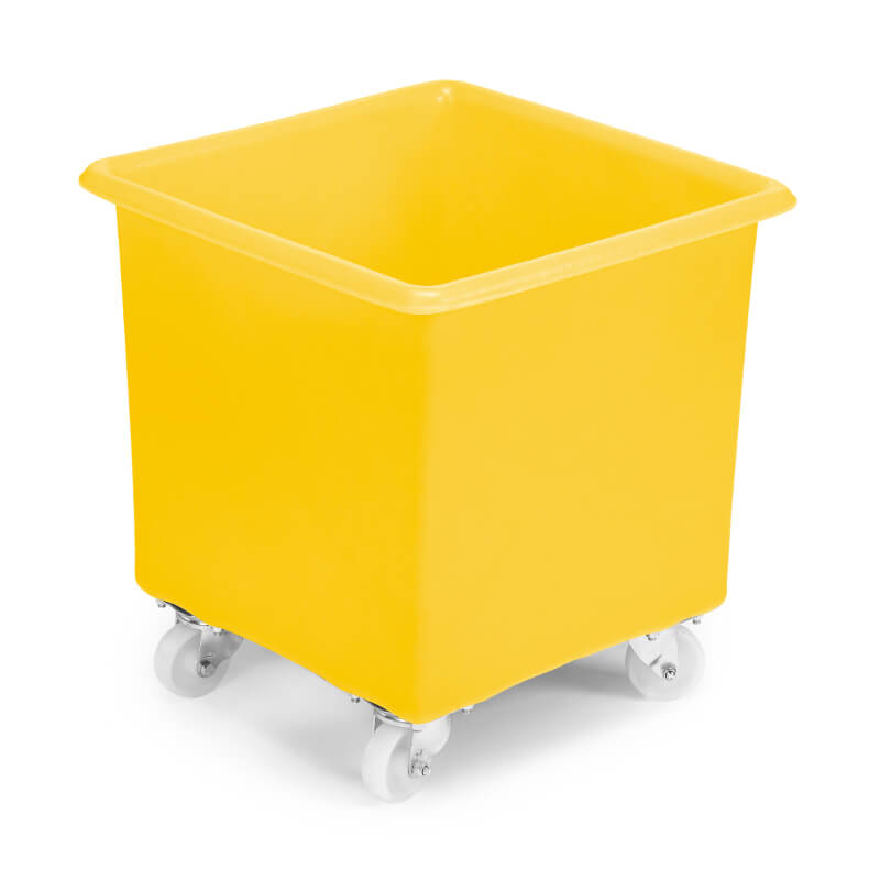 Contenitori Rettangolari Conici Con Ruote- 11 Colori - 72 Litri