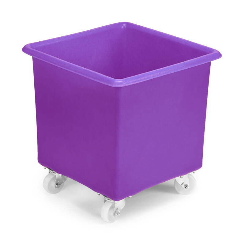 Contenitori Rettangolari Conici Con Ruote- 11 Colori - 72 Litri